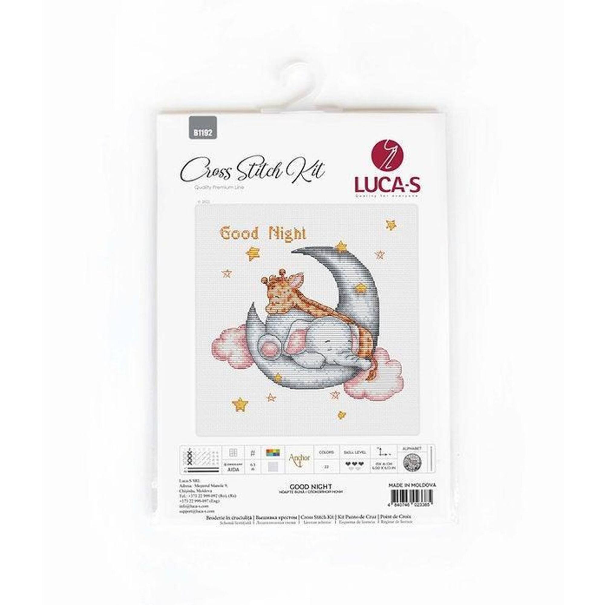 Luca-s Good Night Counted Cross Stitch Kit